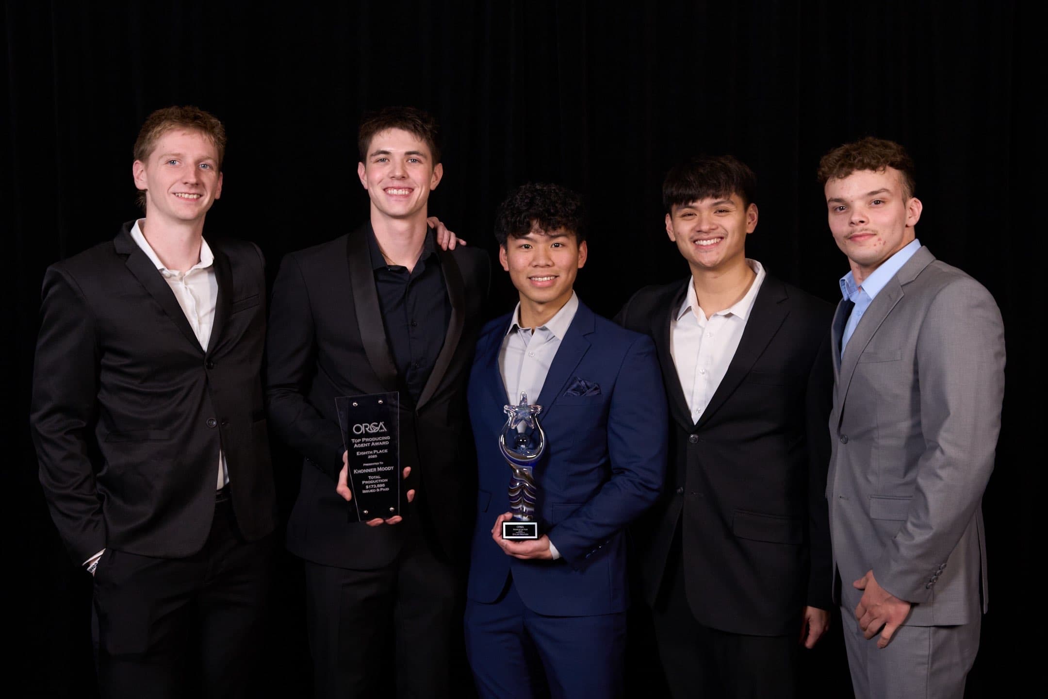 Olympian Financial producers with an ORCA Top Producing Agent award